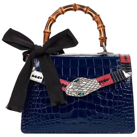 crocodile gucci handbags|Gucci snakeskin handbag.